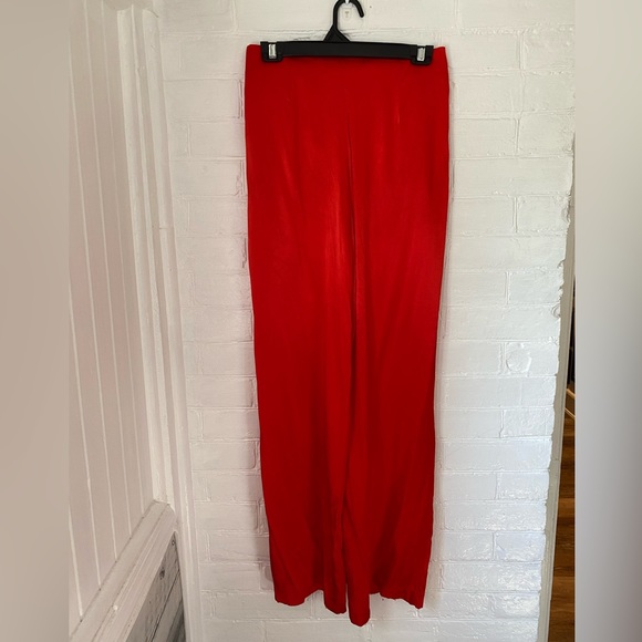 ZARA silky high waisted wide leg pants - Picture 11 of 13